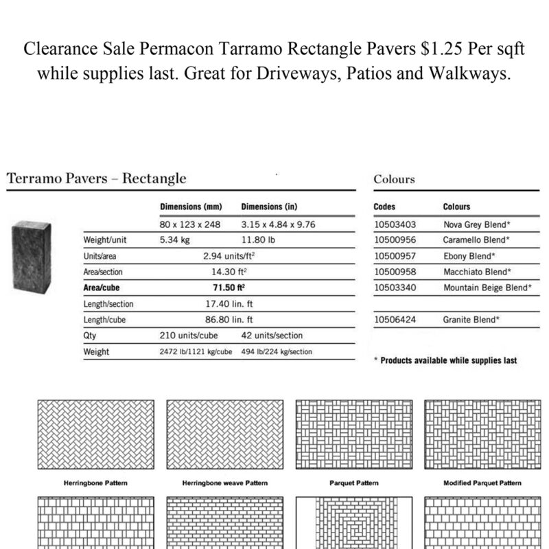 Permacon-Terramo-Pavers-clearance-cut-sheet Permacon-Terramo-Pavers-clearance-cut-sheet